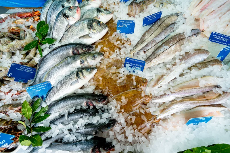 Fresh fish and seafood at Parkstone Fisheries, serving Bournemouth